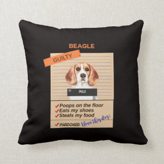 Love My Beagle Despite Bad Habits Cushion
