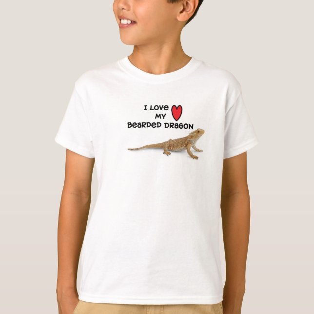 Love My Bearded Dragon Tee shirts (Front)
