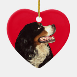 Love My Bernese Mountain Dog Ceramic Tree Decoration