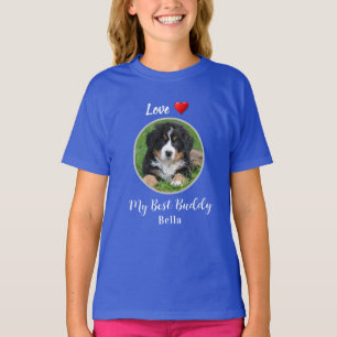 Love My Best Buddy personalised dog photo T-Shirt
