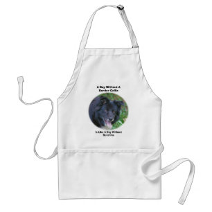 Love My Border Collie Cute Dog Standard Apron