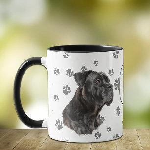 Love My Cane Corso Dog Pawprint Mug