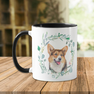 Love My Cardigan Corgi Wreath Mug
