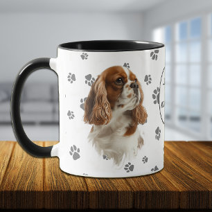 Love My Cavalier King Charles Spaniel Pawprint Mug