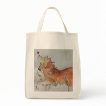 Love My Collie Shopping Tote