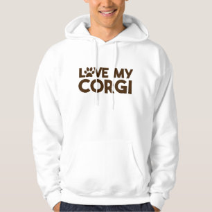 LOVE MY CORGI PAW HOODIE