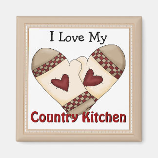Love My Country Kitchen Magnet