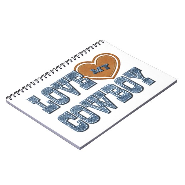 Love My Cowboy Notebook (Left Side)