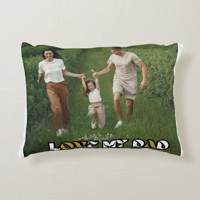 Love My Dad Accent Pillow (Front)