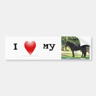 Love my Dales Pony bumpersticker Bumper Sticker