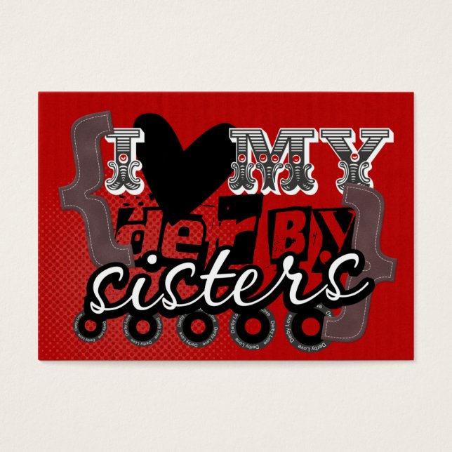 Love My Derby Sisters Mini Note Cards (Front)