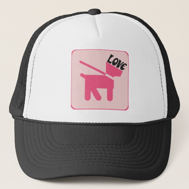 Love My Dog Trucker Hat (Front)