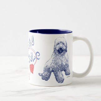 LOVE MY DOODLE MUG Two-Tone COFFEE MUG