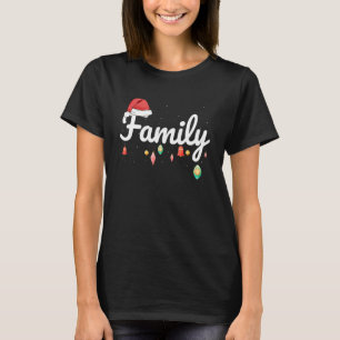 Love My Family Cute Family Christmas Pajama Decora T-Shirt