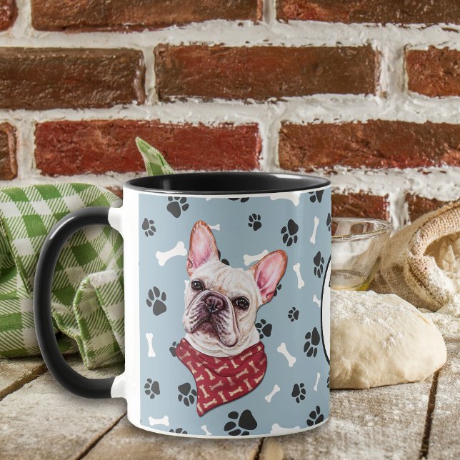 Love My French Bulldog Pawprint Mug (Creator Uploaded)