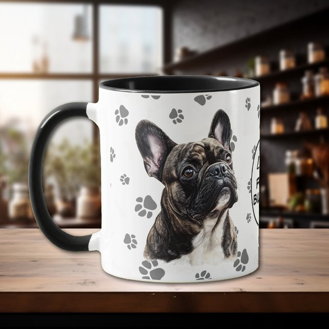 Love My French Bulldog Pawprint Pattern Mug (Creator Uploaded)