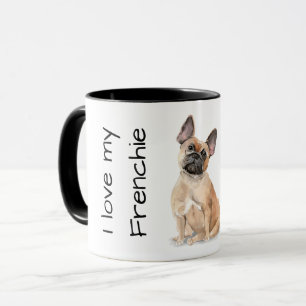 Love My Frenchie (brown) Mug