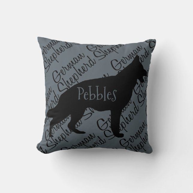 Love My German Shepherd Dog Pillow (Front)