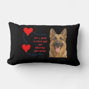 Love & My German Shepherd Pillow 🐾❤️