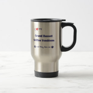 Love My Grand Basset Griffon Vendeens (Multi Dogs) Travel Mug