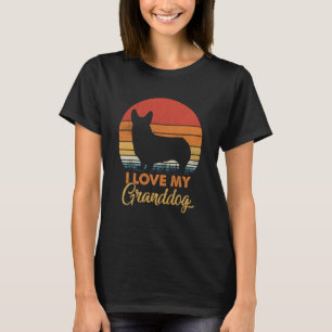Love My Granddog Pembroke Welsh Corgi Grandparents T-Shirt