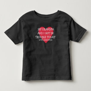 Love MY GRANDPA AND I TODDLER T-SHIRT