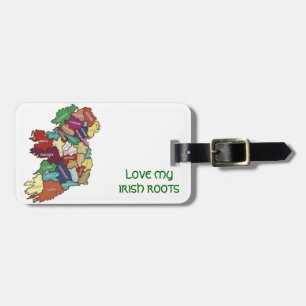 LOVE MY IRISH ROOTS LUGGAGE TAG