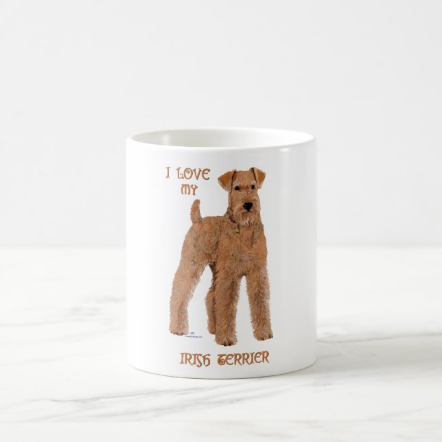 Love My Irish Terrier Coffee Mug (Center)