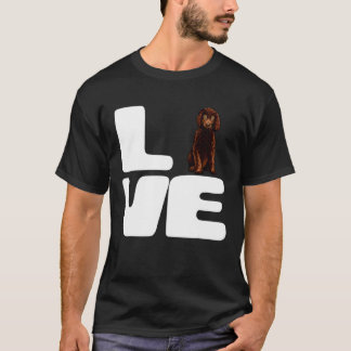 Love My Irish Water Spaniel Dog T-Shirt