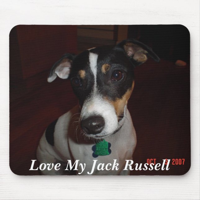 Love My Jack Russell Mouse Mat (Front)