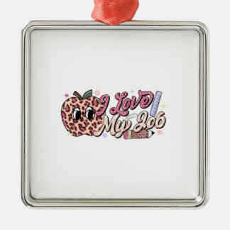 Love My Job Teacher Metal Tree Decoration