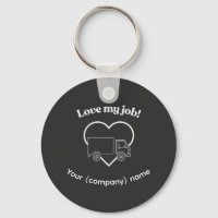 Love My Job Truck Driver Heart Personalizable