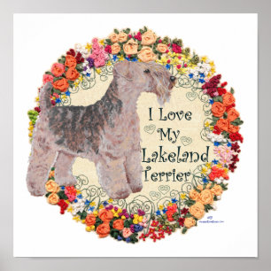 Love My Lakeland Terrier Poster