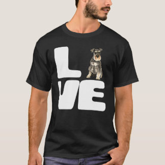 Love My Miniature Schnauzer Dog Lover Gift T-Shirt