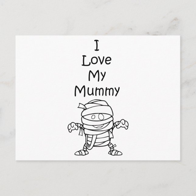 Love My Mummy Joyful Creations Postcard (Front)