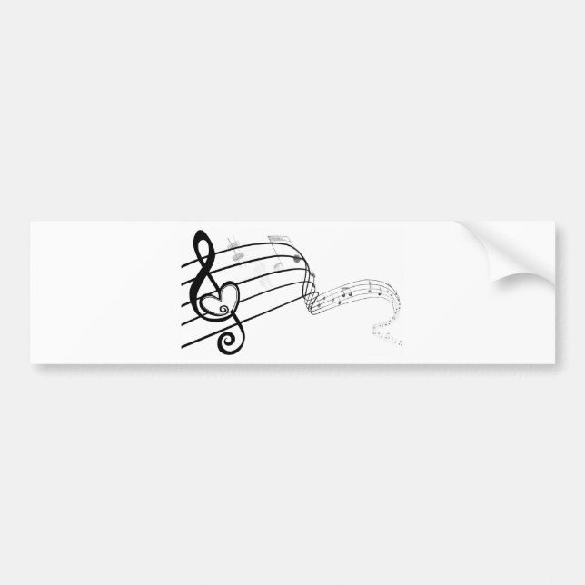 Love My Music Bumper Sticker (Front)