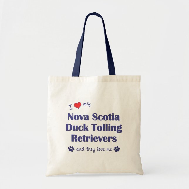 Love My Nova Scotia Duck Tolling Retrievers (They) Tote Bag (Front)