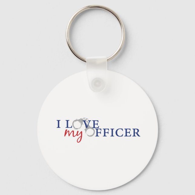 Love My Officer Key Ring (Front)