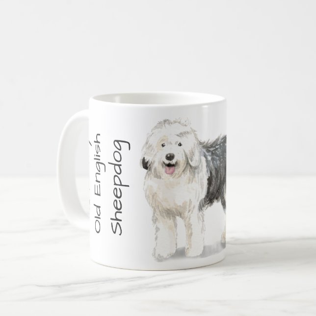 Love My Old English Sheepdog Coffee Mug (Front Left)
