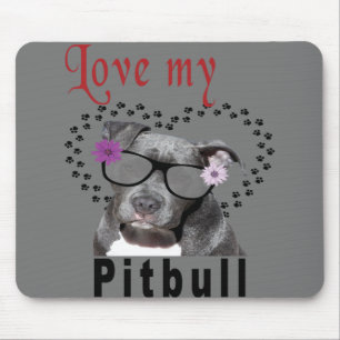 Love My Pitbull Mouse Mat