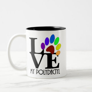 LOVE My Polydactyl 11oz Two-Tone Coffee Mug