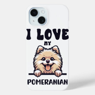 Love My Pomeranian Dog iPhone 15 Case
