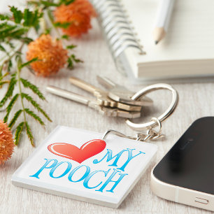 Love My Pooch Key Ring