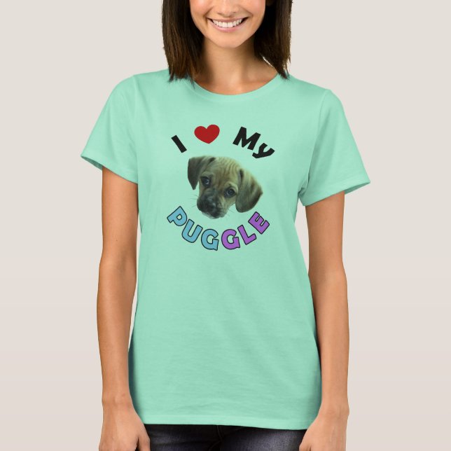 Love My Puggle T-Shirt (Front)