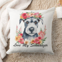 Love My Schnauzer Floral