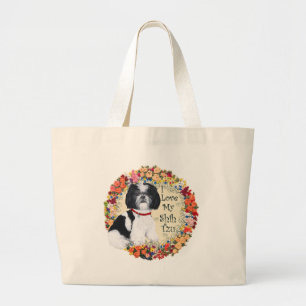 Love My Shih Tzu Large Tote Bag
