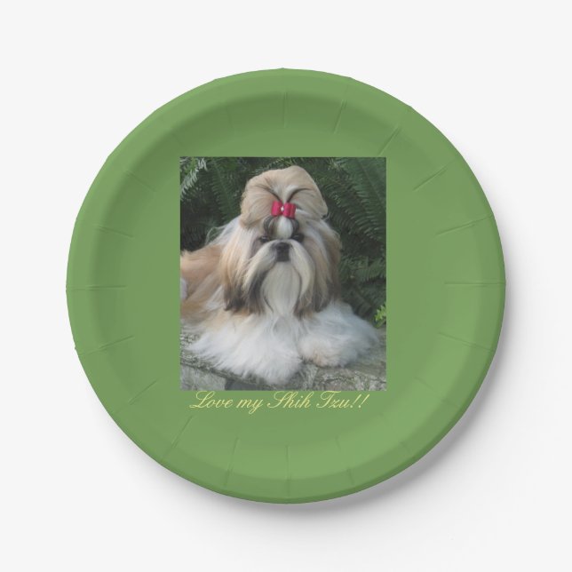Love my Shih Tzu plate (Front)