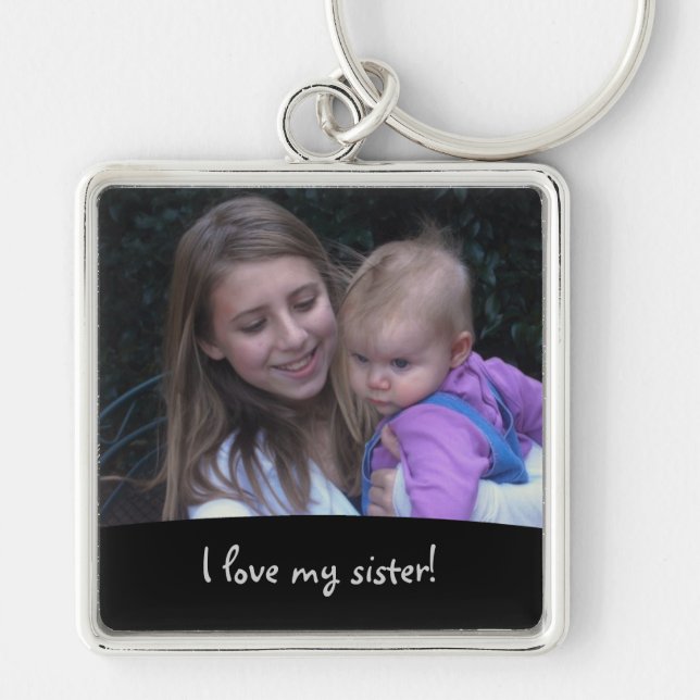 Love My Sister: Picture Keychain (Front)