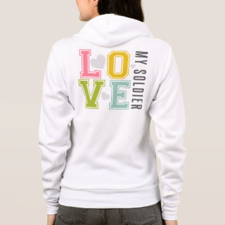 Love my Soldier (Colourful) Hoodie