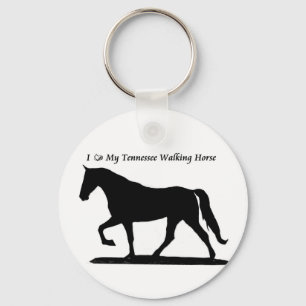 Love My Tennessee Walking Horse Keychain